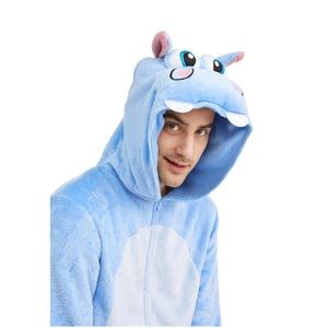 Blue Happy Hippo Onesie